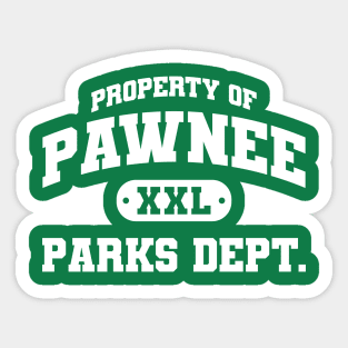 Property of Pawnee Parks Dept Sticker